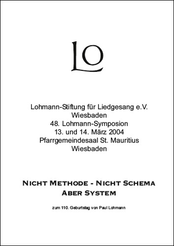 48. Lohmann-Symposion