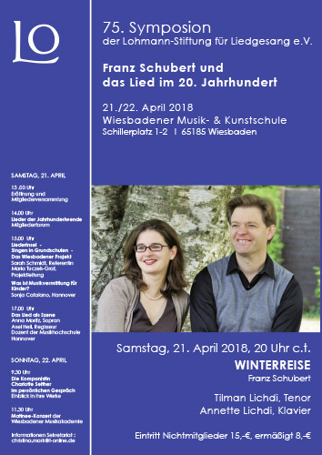 75. Lohmann-Symposion am 21. und 22. April 2018 in Wiesbaden